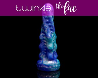 Fairy dildo, small fantasy dildo, soft smooth sex toy, fairy sex toy, unique adult toy, the perfect starter dildo for fantasy toys