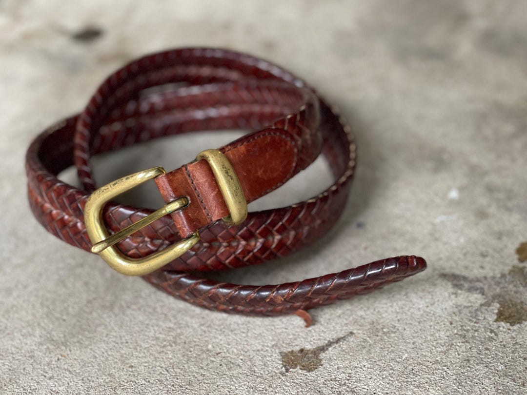 coach woven belt