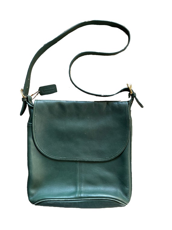 Emerald green coach purse deals