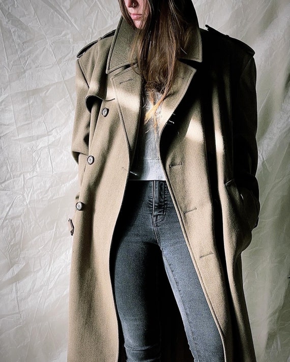 Vintage 1990s Calvin Klein Oversized Trench - image 1