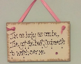 New Baby Laura Ashley WORLD’S BEST MIDWIFE Handcrafted Gift Plaque PINK