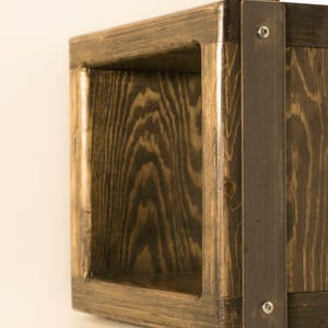 Industrielle Stahl-gebändert Shadow box
