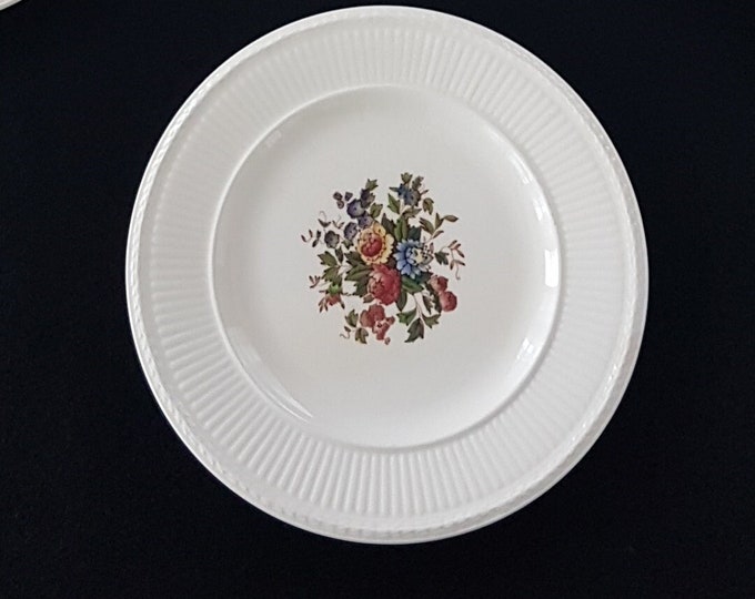 Wedgwood Edme CONWAY AK8384, 6.25 Inch Plates, Set of 5, Vintage Creamware, Queensware, Made in England, Cottagecore Farmhouse, 1950s