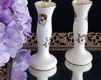 Vintage Candle Holder or Bud Vases, Set of 2, Lord Nelson Pottery, Made in England, 1950s