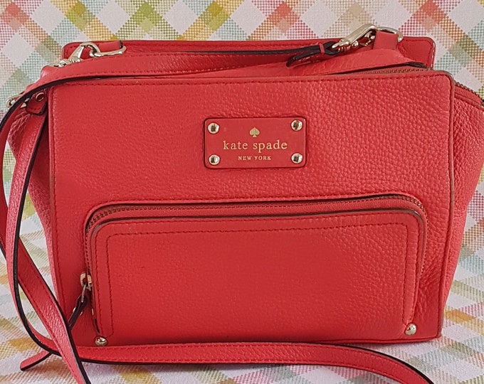 Kate Spade New York Leather Crossbody Shoulder Bag, Removable Strap