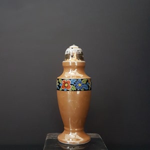Vintage Sugar Shaker, Antique Porcelain Muffineer, Made in Japan, 1920s