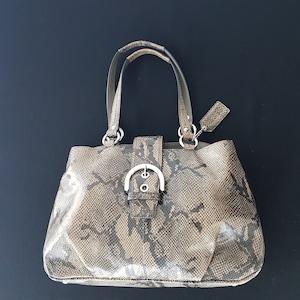 Coach python purse deals