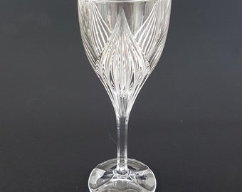 Gorham Crystal Primrose Set of 4 Wine Goblets for Wedding or Home Bar