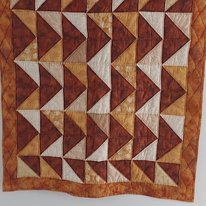 Country Decor Quilted Table Topper or Quilted Wall Hanging,  42x37 inch
