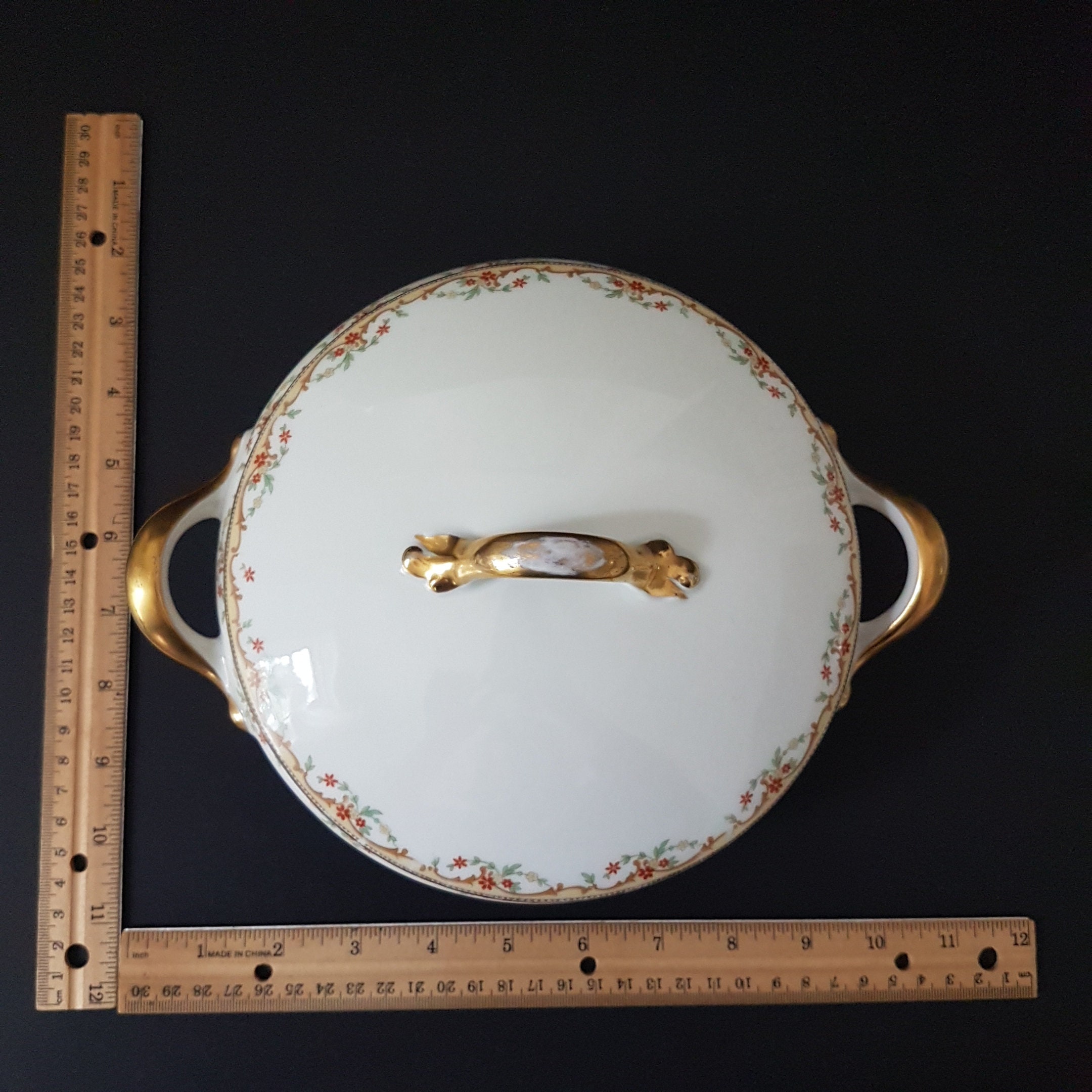 Limoges Porcelain, Vignaud Freres Limoges THE MEUSE, Covered Serving