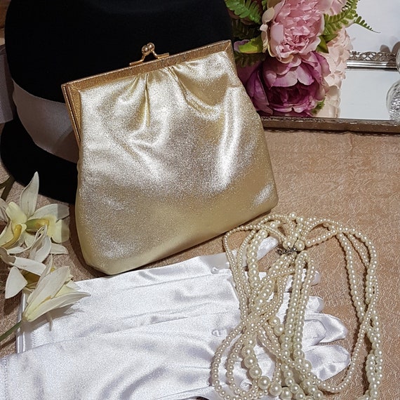gold evening bag