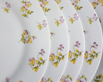 Dinnerware Set Pansy Plates Milk Glass Dinner Plates: Martha