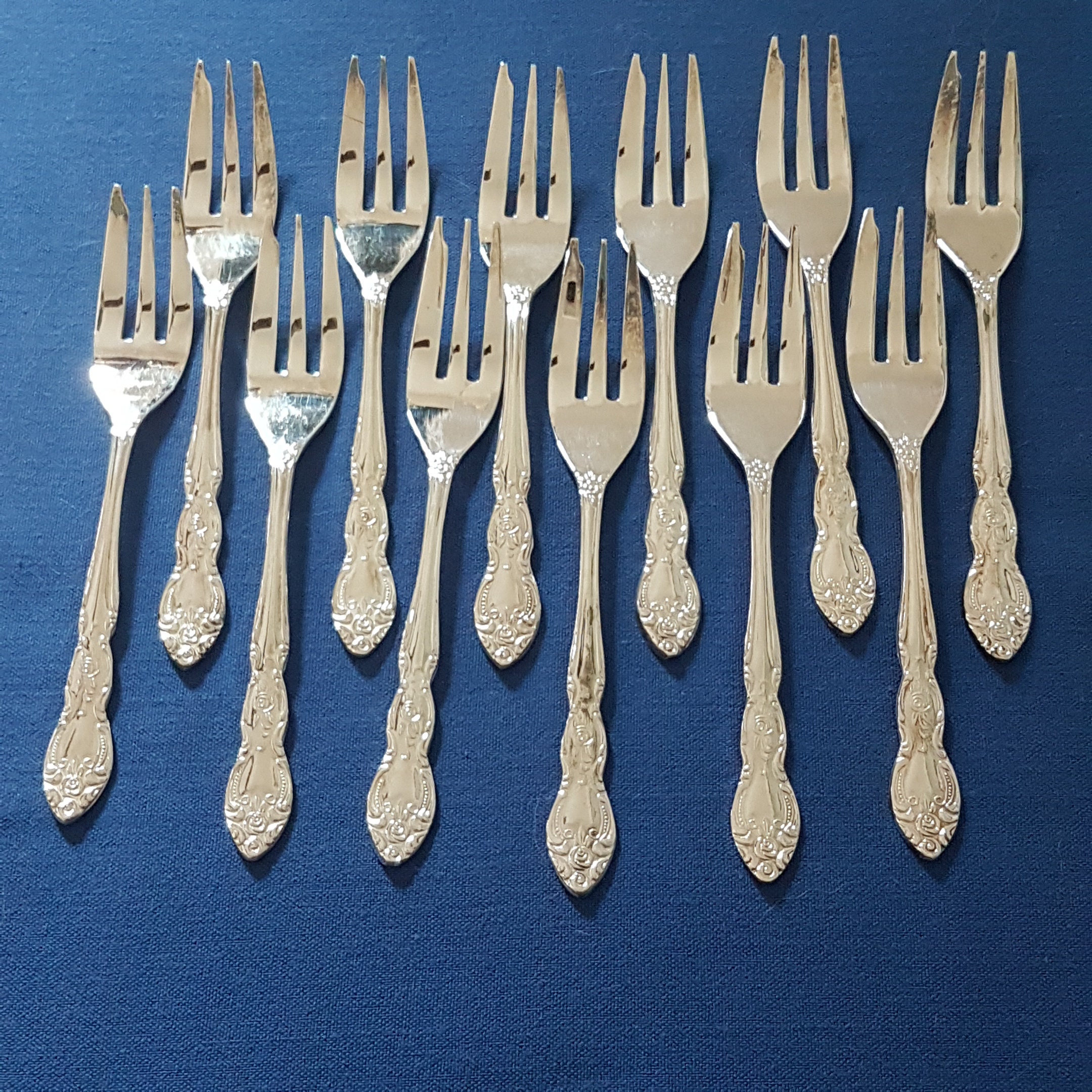 12 Vintage Pastry Forks, Dessert Forks, 2 Sets Available