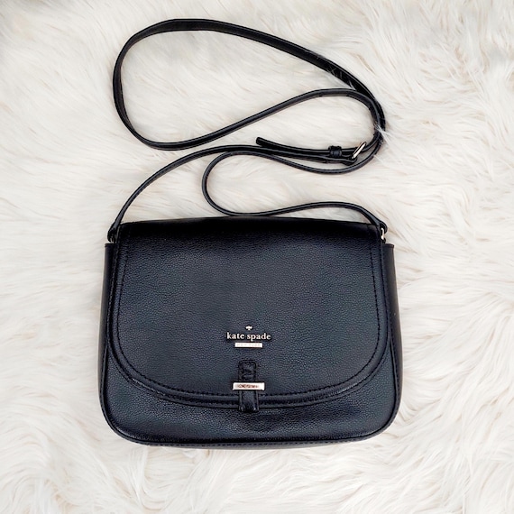 Kate Spade Black Pebbled Leather Crossbody Bag – Kailey Patterson Drive Shoulder Purse