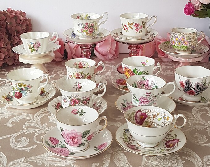 Vintage TEA CUP & SAUCER A Hummingbird Heirloom