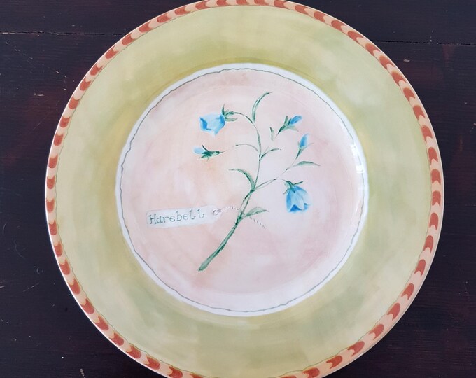 3pc Royal Stafford Gardeners Journal Harebell Salad Plates