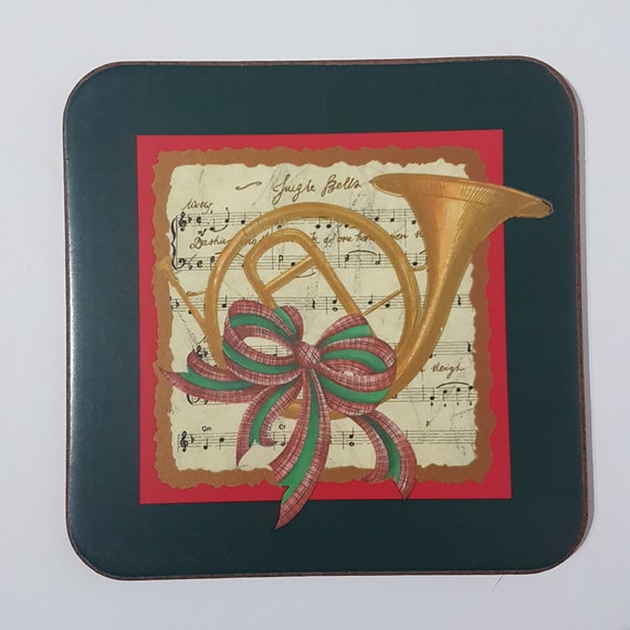 Multi-Coloured m Fabric Pimpernel Botanic Garden Round Coasters S//4