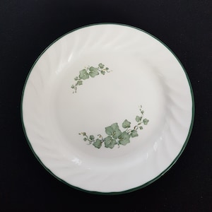 Vintage Corelle Callaway Side Plates: Green Ivy, Set of 4