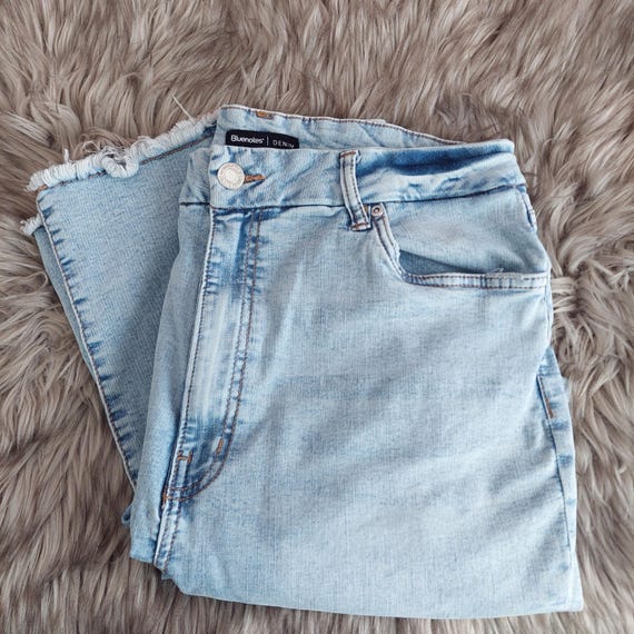 Vintage Distressed Curvy Super High-Rise Ankle Jegging Size 14 Women's Casual Streetwear Pants