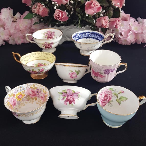 Vintage English Bone China Tea Cup Orphan Selection - Gift Options Available