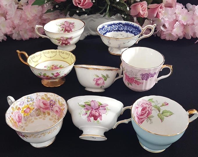 Vintage English Bone China Tea Cup Orphan Selection - Gift Options Available