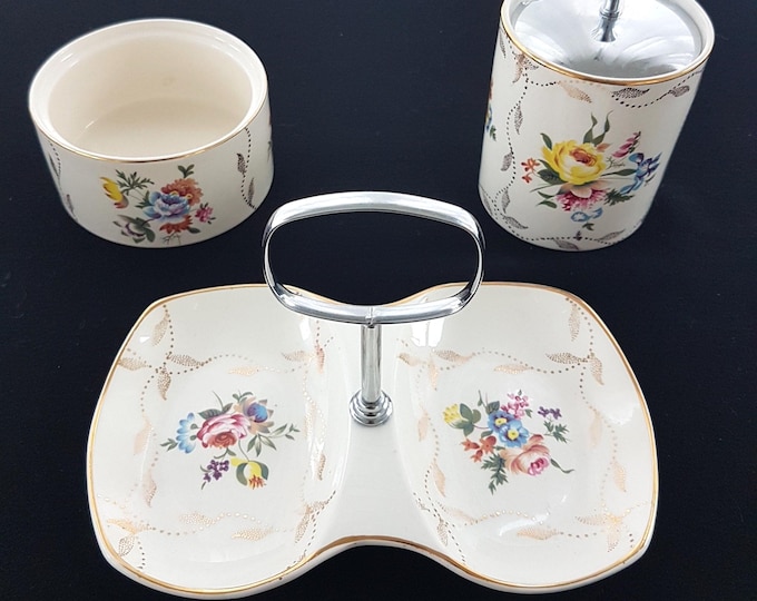Mid Century Princess Preserve Set by Midwinter Pottery - Vintage Jam Jar Tea Service