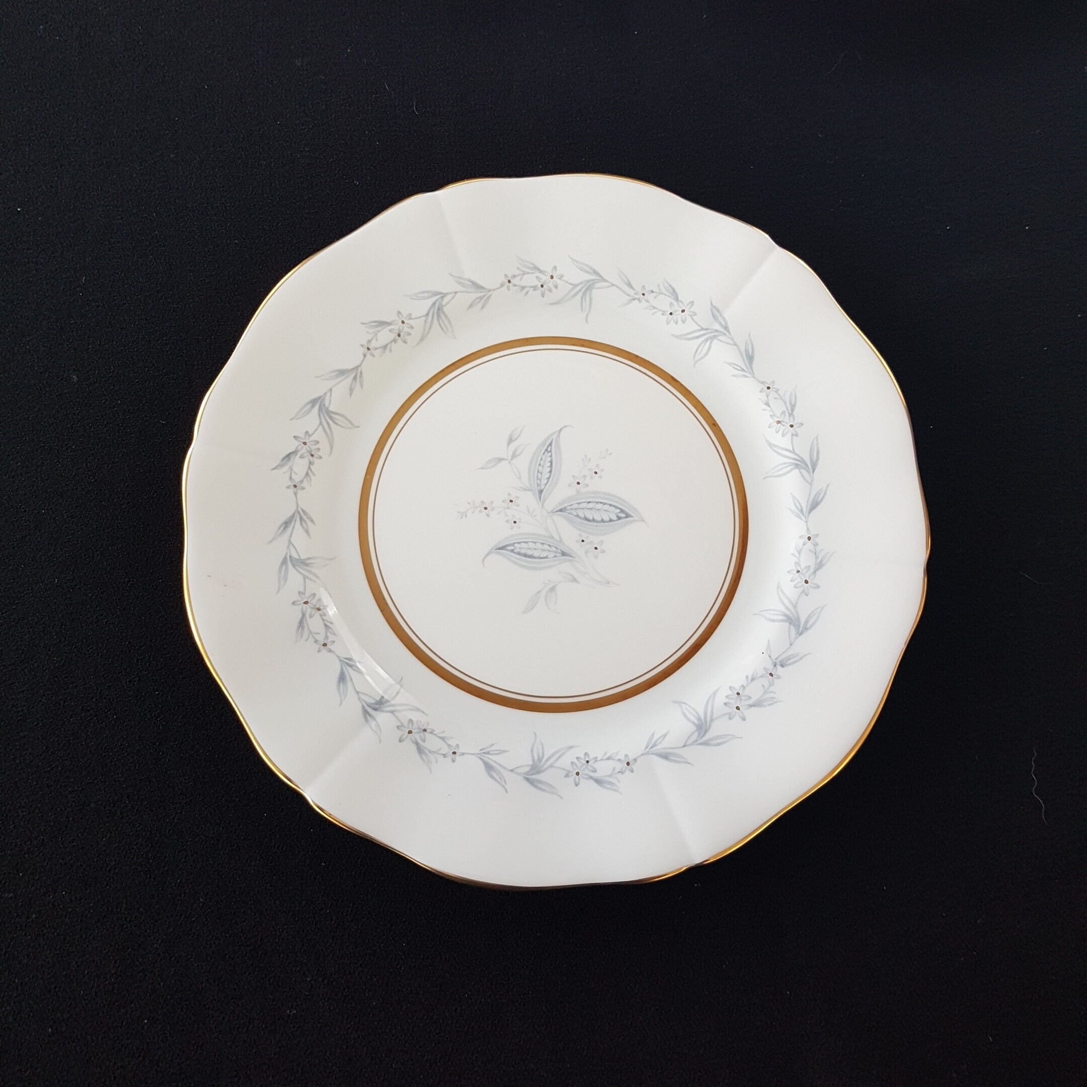 Set of 4 Northumbria Bone China MORNING MIST Salad Plates, 7.75 Inch