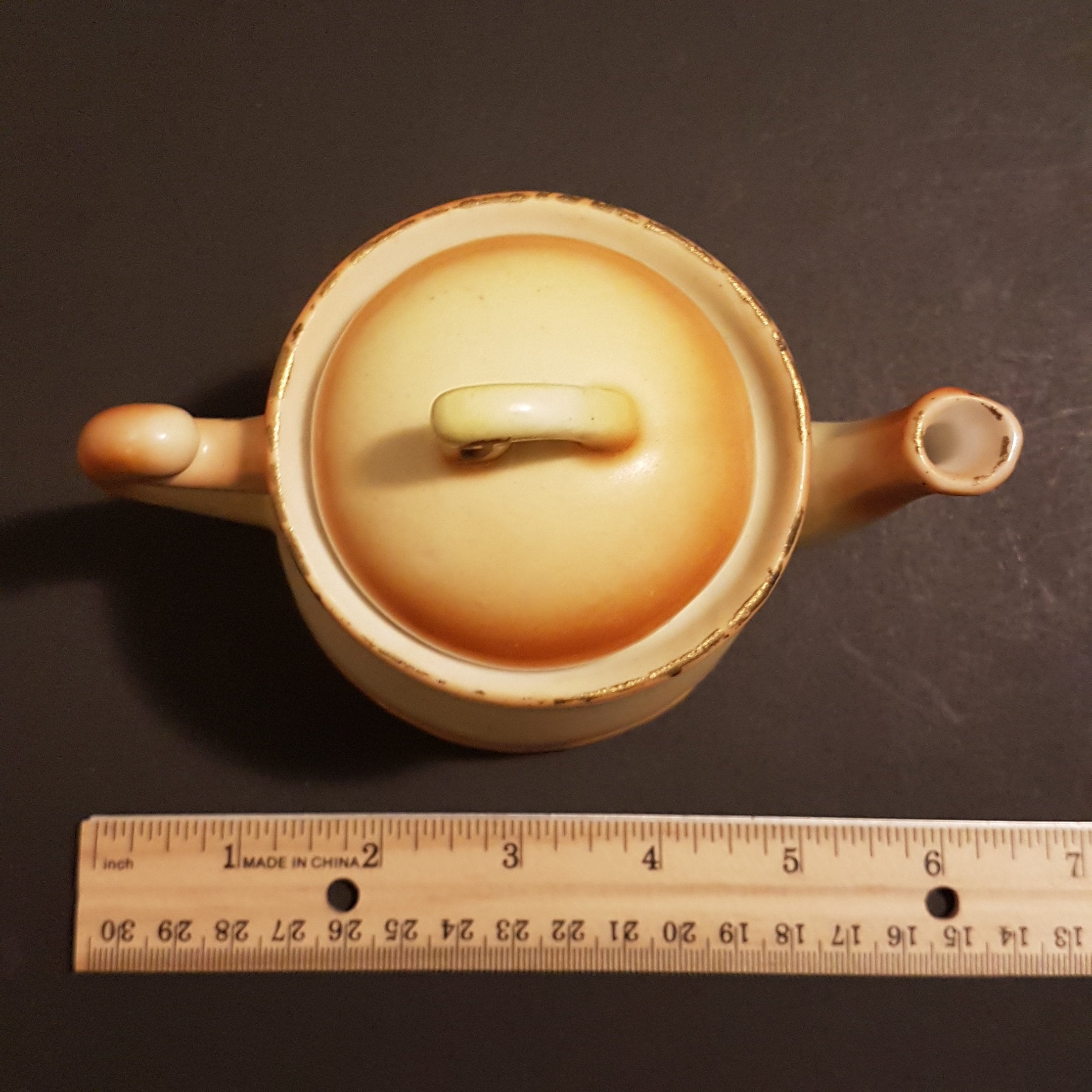 Czechoslovakian Teapot, Personal Size, 1 Cup Capacity, Hand Painted