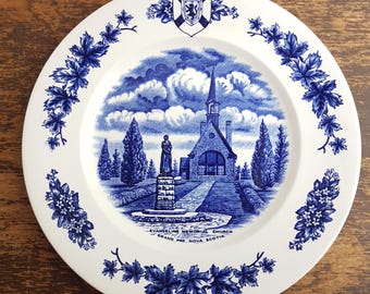 Collectors Series of Atlantic Canada 10" Nova Scotia Dinner Plate Burleigh Staffordshire England