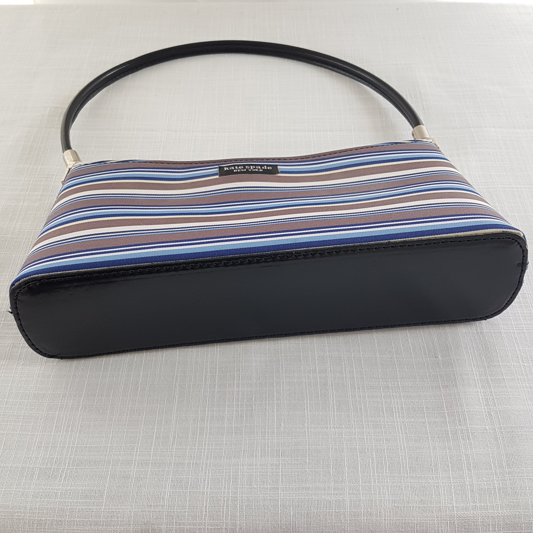 Kate Spade Handbag Purse Laurel Way Berber Striped Crossbody Pink Blue  Ivory | eBay
