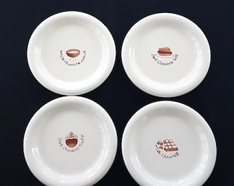 Chocolate Dessert Plates Set: BIA China, 6.25 Inch, Boxed