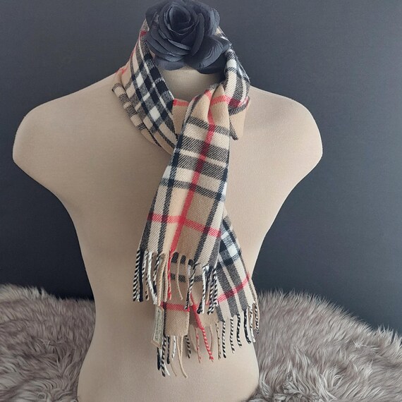 James Pringle Weavers Camel Thomson Tartan Wool Scarf - Scottish Celtic Gift View 5