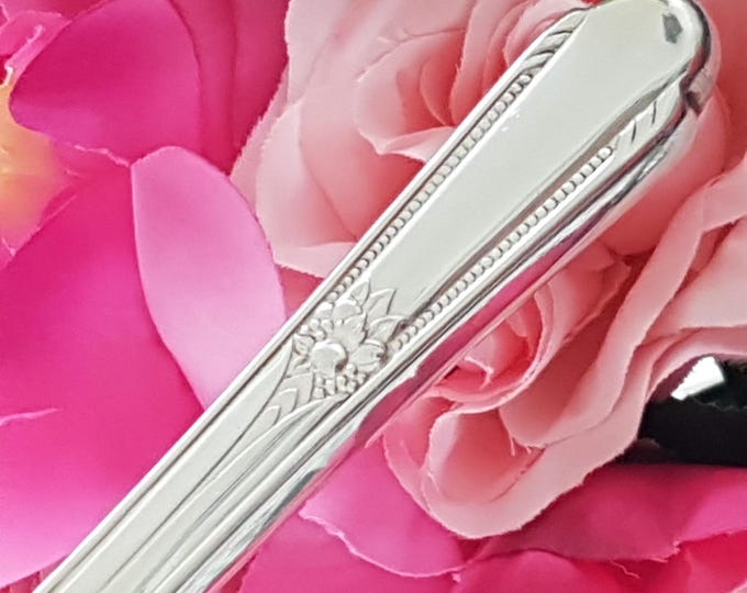 Vintage 1937 WM Rogers Hiawatha Memory 44-Piece Silver Plated Flatware Set for 10 with Knife, Fork, Tea & Soup Spoons