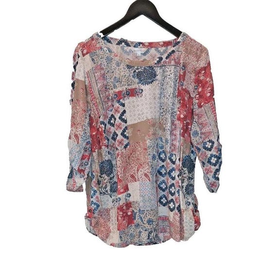 Northern Reflections Bohemian Patchwork Printed T… - image 3