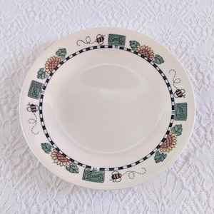 Platos pequeños vintage Corelle Sunblossoms de 6,75 pulgadas, vajilla de granja con diseño de girasol