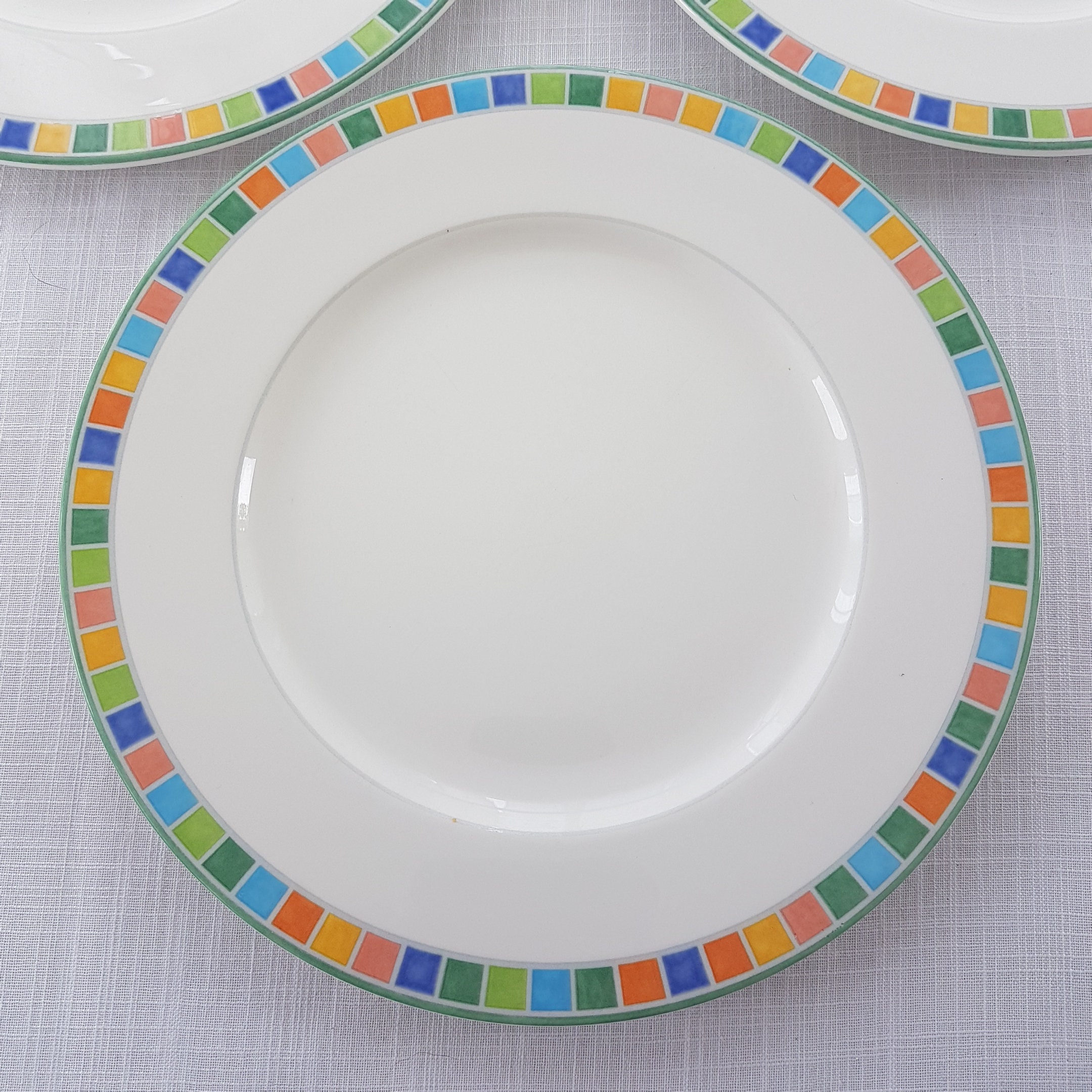 Villeroy Boch TWIST ALEA CARO Dinner Plates, Set of 3, Free Shipping