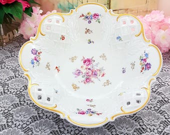 Reichenbach Porcelain Large Footed Serving Bowl