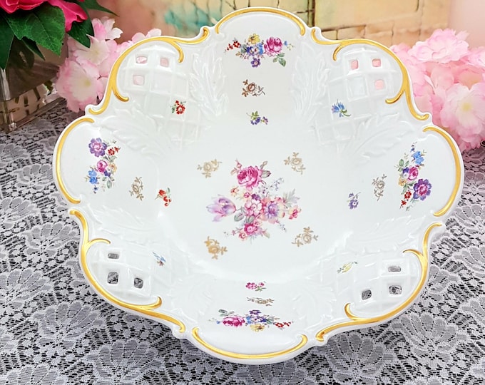 Reichenbach Porcelain Large Footed Serving Bowl