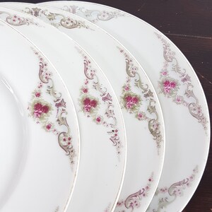 Nagoya Nippon Antique Porcelain Dessert Plates, Made in Japan