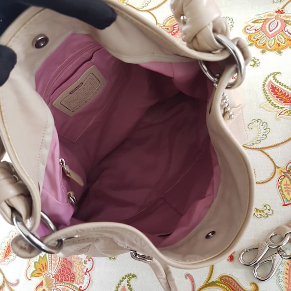 COACH Leather Shoulder Bag, PARKER Cream L0893-13411 With 