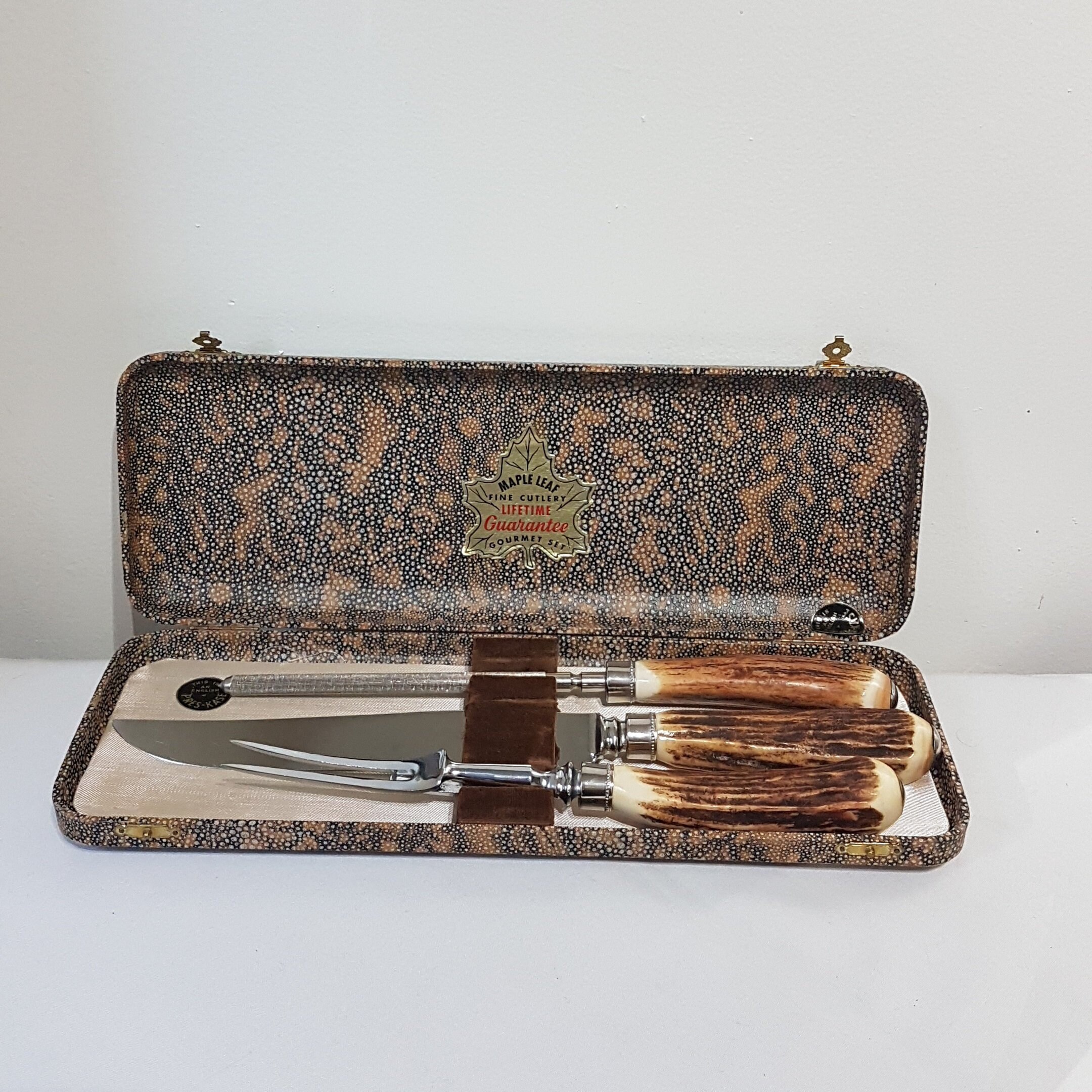 GENUINE Stag Horn Meat Carving Set
