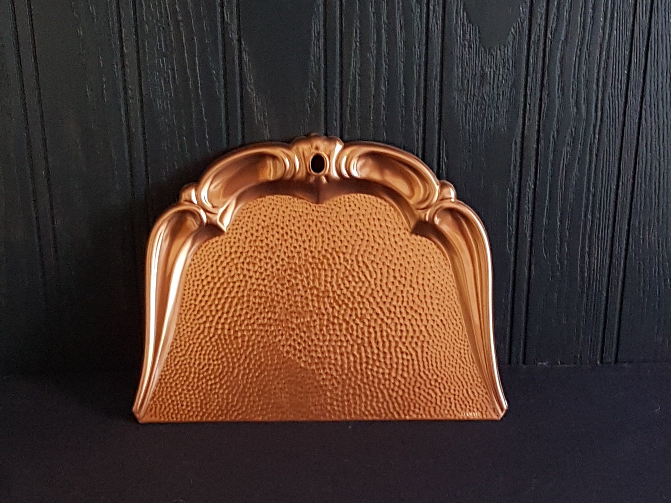 Vintage German Copper Dustpan, Wall Hanging Crumb Pan, Crumb Tray