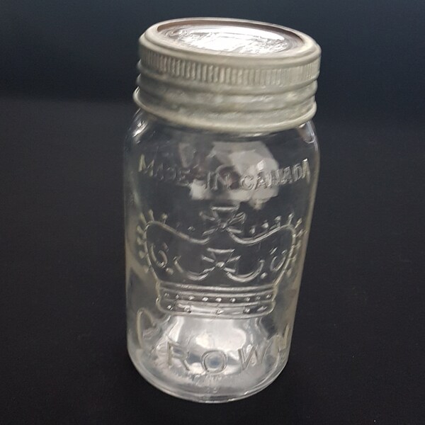 Crown Mason Jar Etsy