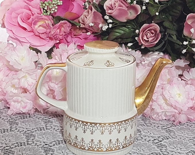 Mid Century Staffordshire England Teapot by Gibsons