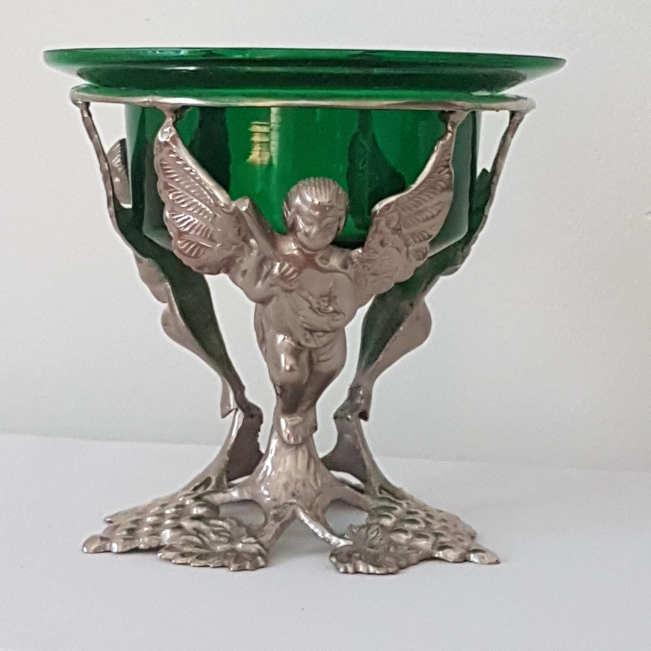 Vintage Brass Cherub Stand, Vintage Angel Candle Holder, Holiday Decor