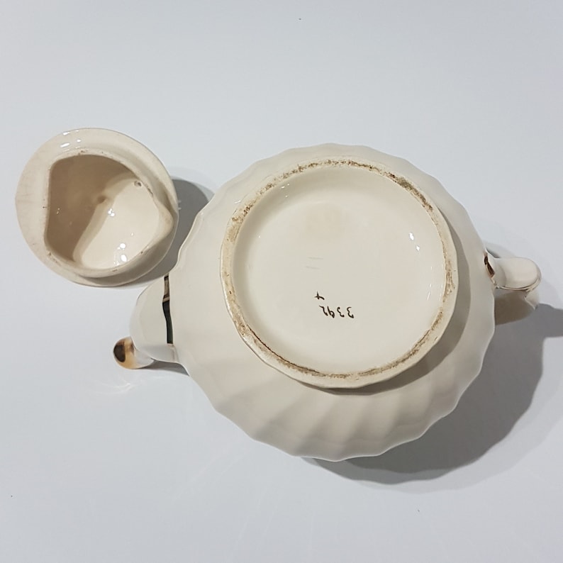 1960/'s Pattern 3392 Cupid Wedding Decor Vintage Sadler Teapot with Cherubs Angel Teapot