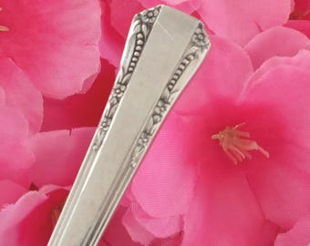 Vintage 1881 Rogers Oneida Del Mar Silverplate Dessert Forks Set - 6 Pieces (1939)