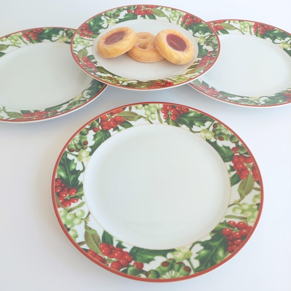 Joshua Maxwell Studio Holiday Magic Christmas Salad Plates (Set of 4)
