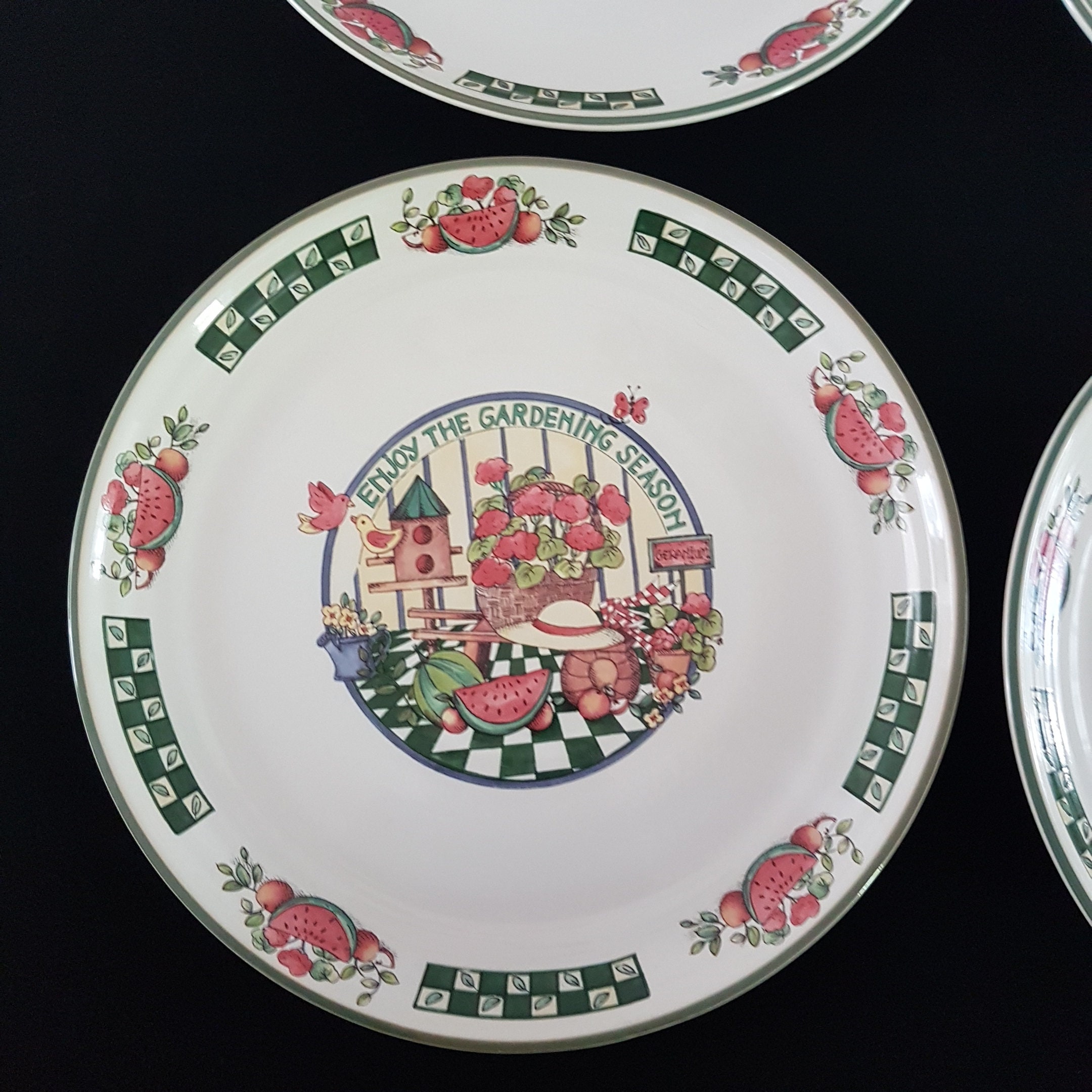 Dinner Plates, GARDENING SEASON International Tableworks, 11 Inch, 4