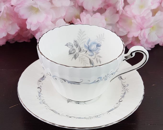 Paragon Morning Rose Bone China Tea Cup Set for 4